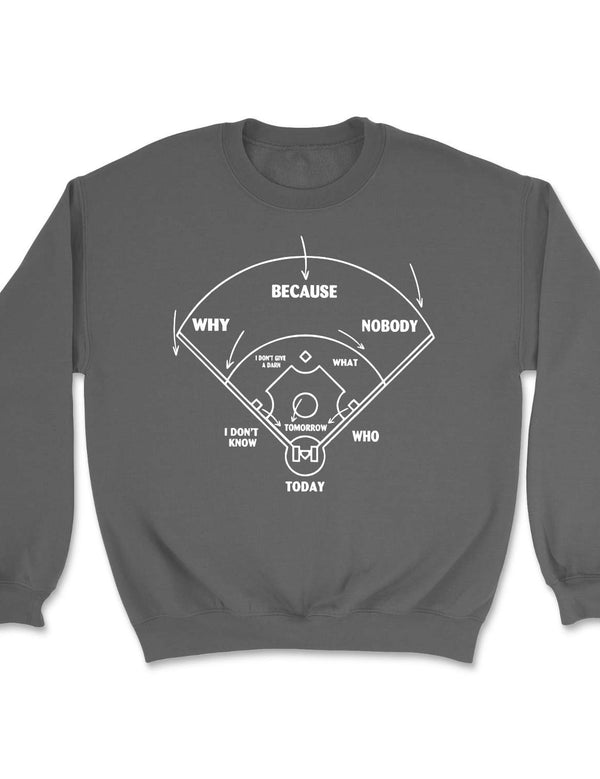 Who's on first? (sweatshirt)