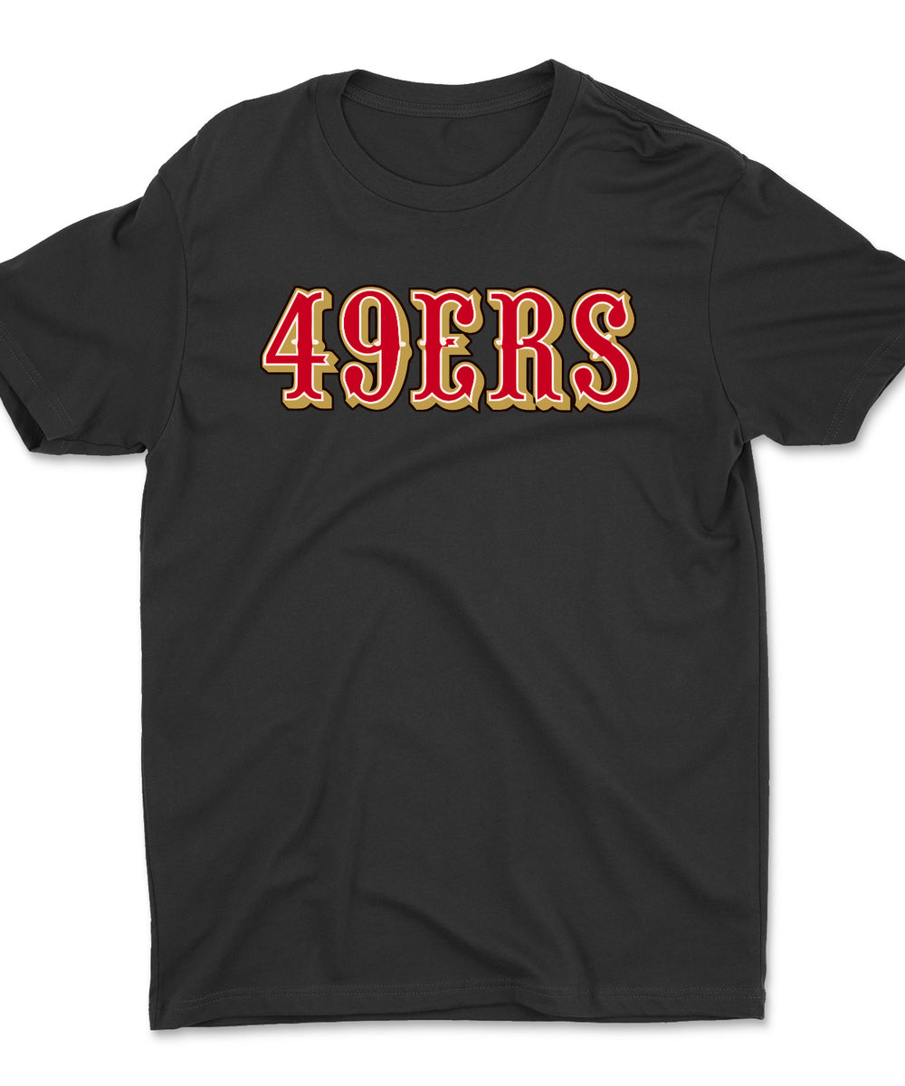 49ers black t shirt